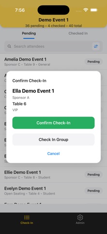 Expo Checkin Screenshot 2 of 6