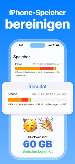 Screenshot von CleanX: Fotospeicher-Reiniger auf dem iPhone 2