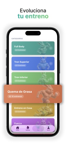 Rabtine: Rutinas Gym con IA screenshot