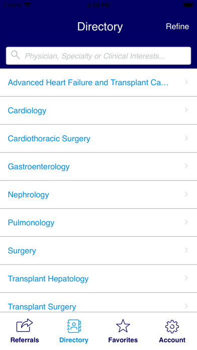 Henry Ford Flare Referrals Screenshot