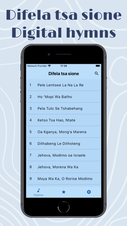 Difela Tsa Sione Hymns