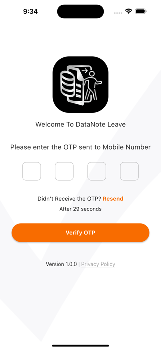 DataNote Leave App Screenshot 4 of 10