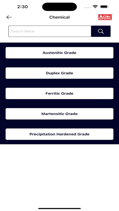 Acier MetalSpecs Pro Screenshot