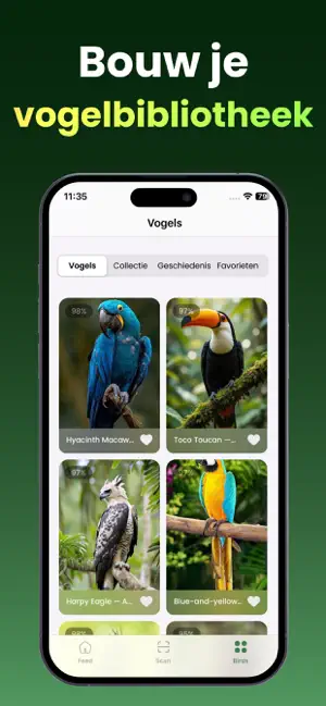Gratis Vogelgeluiden Herkennen iPhone screenshot 6