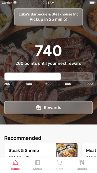 Luka's Barbecue iPhone screenshot 1 - Food & Drink app