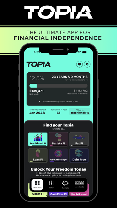Topia: Financial Independence Screenshot