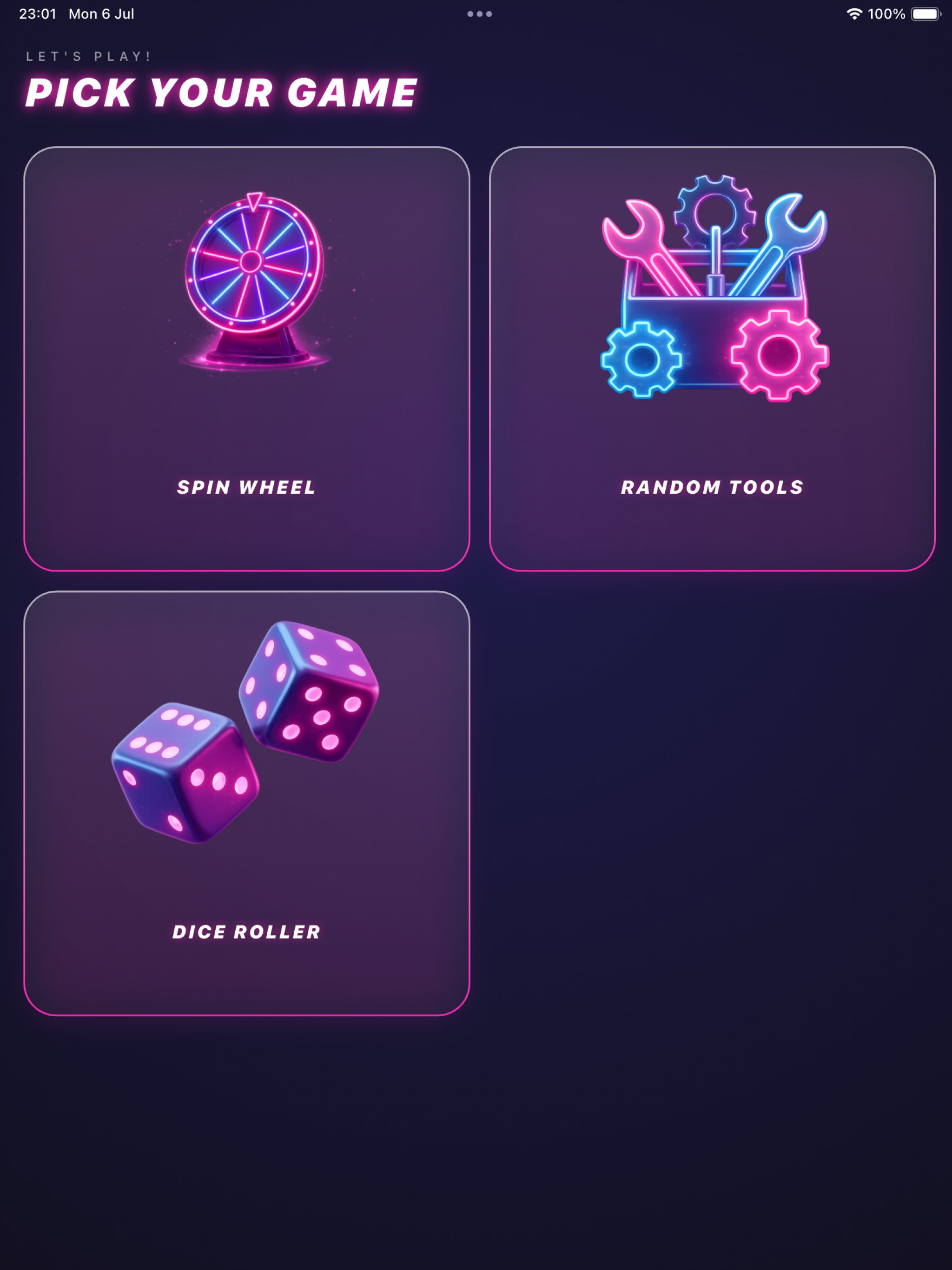 Neon Spin – Wheel & Random screenshot 10