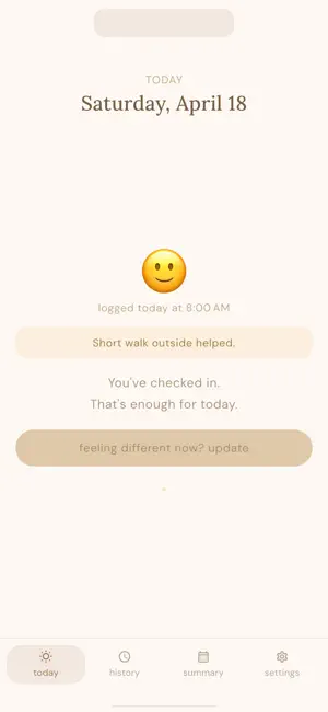 moodlet - Track your Mood screenshot 1