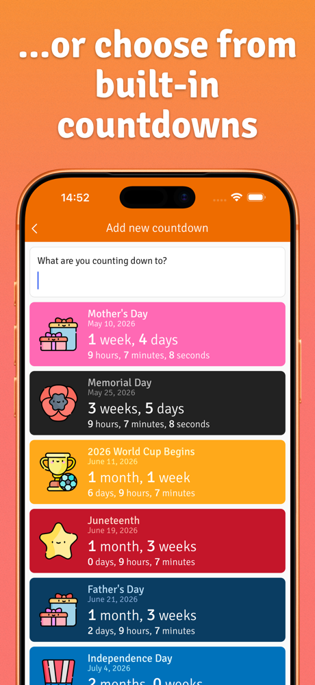 Countdown to Anything! screenshot 3