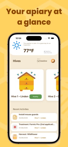 HiveSight: Beekeeping App iPhone screenshot