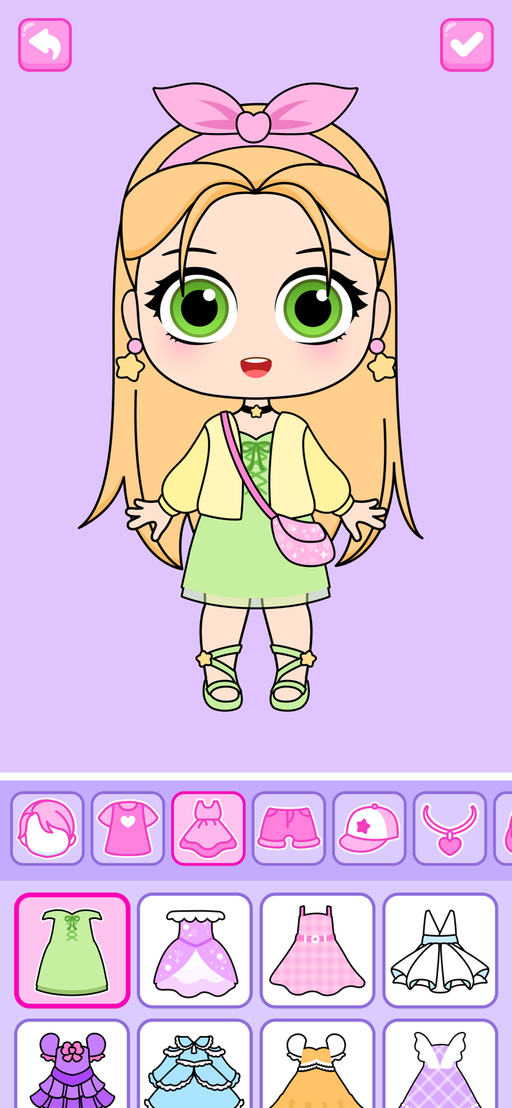 Chibi Muñecas Juego para Niñas screenshot 3