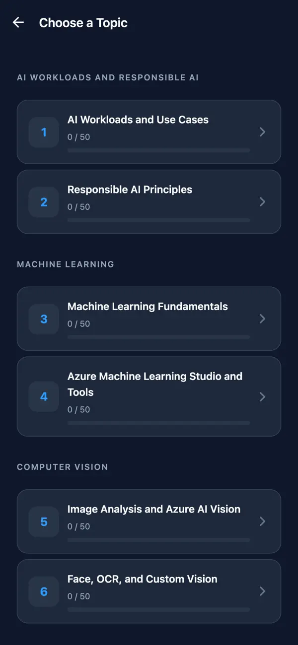 Screenshot #2 pour AI-900 Exam Prep
