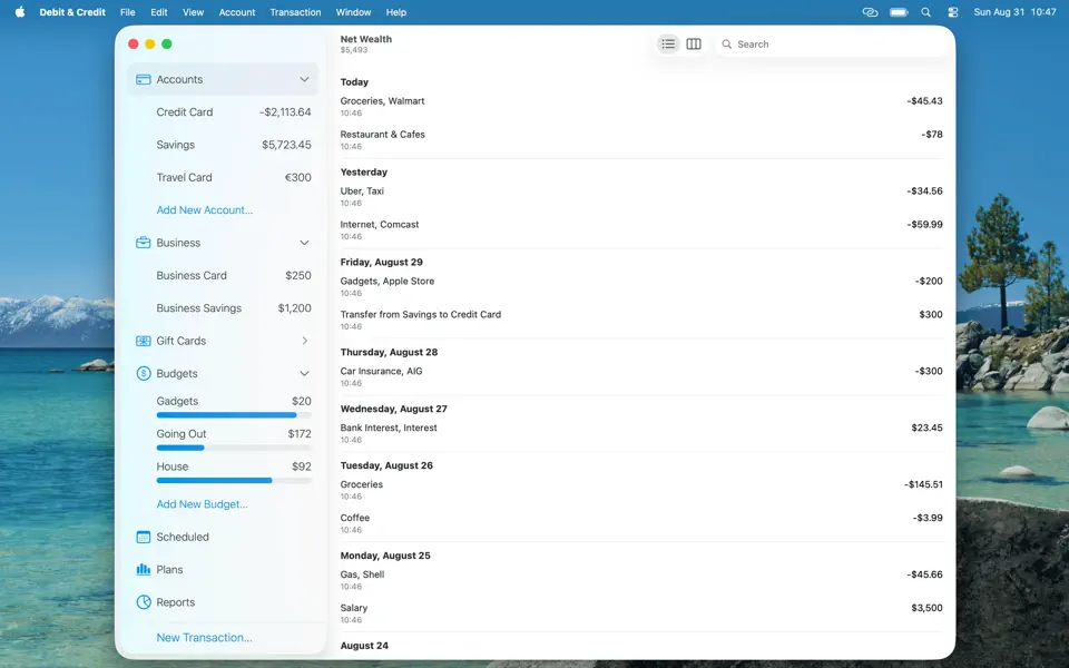 Screenshot 1 of Debit & Credit 7.6.1