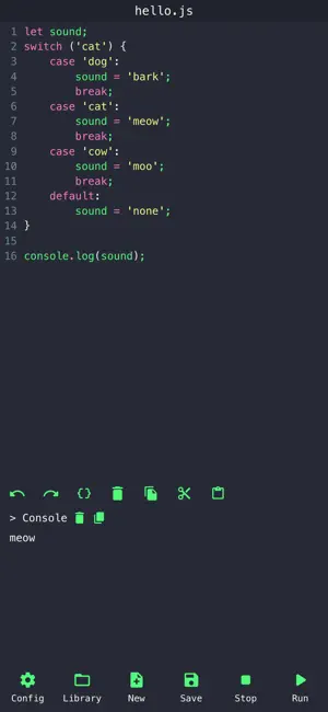 JavaScript Console Scripts iPhone screenshot 4