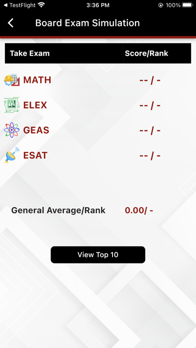 ECE Reviewer (PERCApp) Screenshot