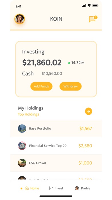 Koin: AI Investing Screenshot