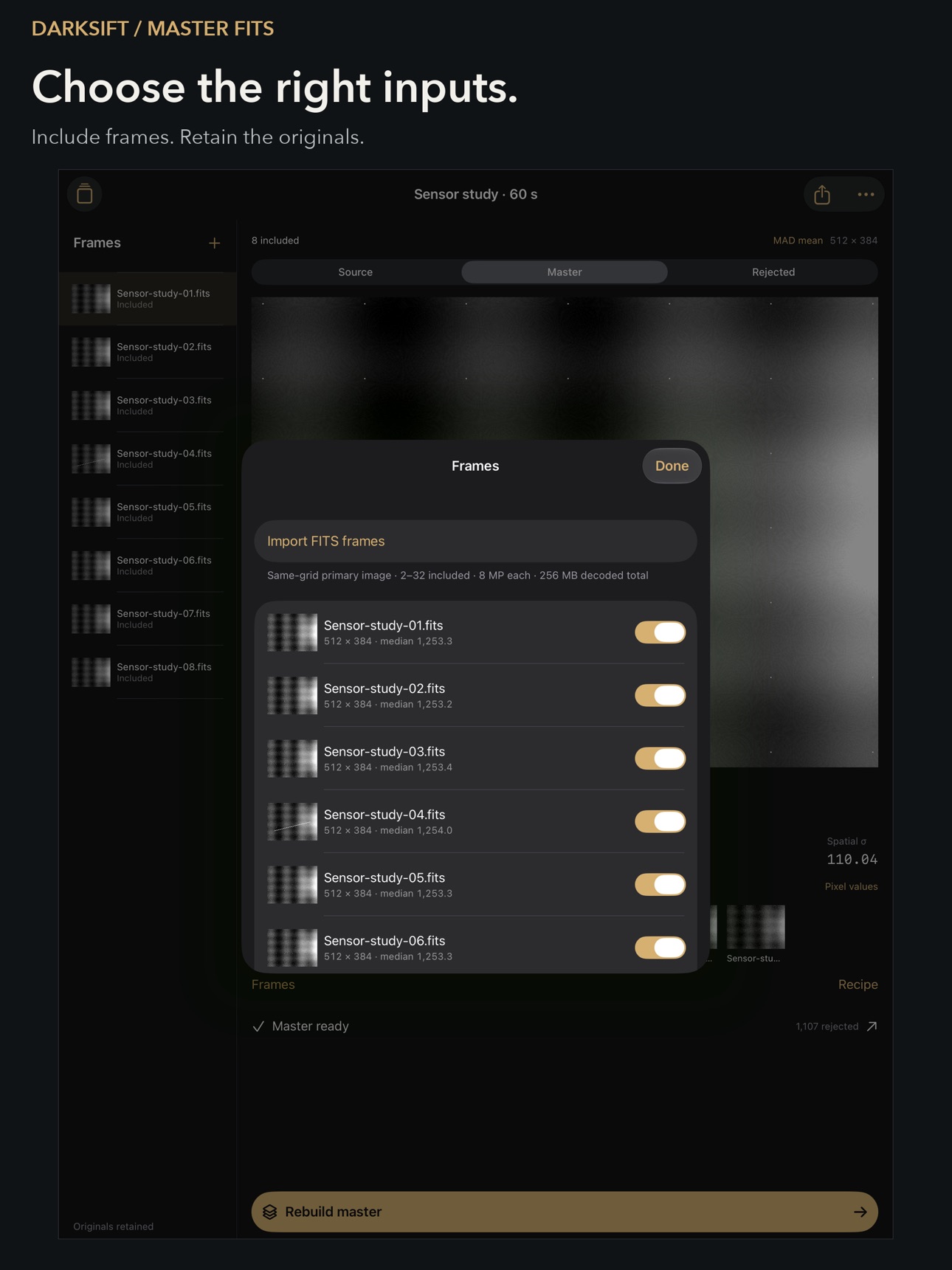 Screenshot 8 of Darksift Master FITS