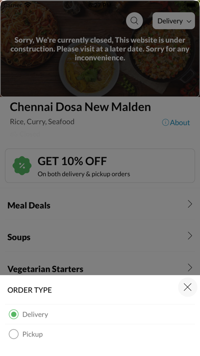 Chennai Dosa New Malden Screenshot