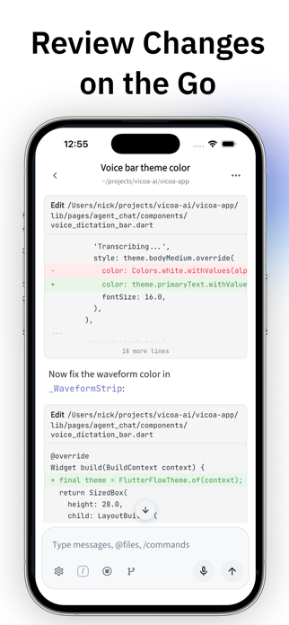 Claude Code & Codex Mobile IDE Screenshot 5 of 8