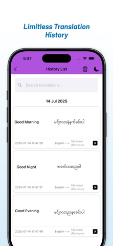 Eng - Myanmar (Burmese) Trans screenshot
