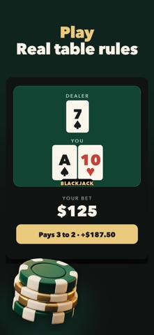 Blackjack Odds: 21 Trainer iPhone screenshot