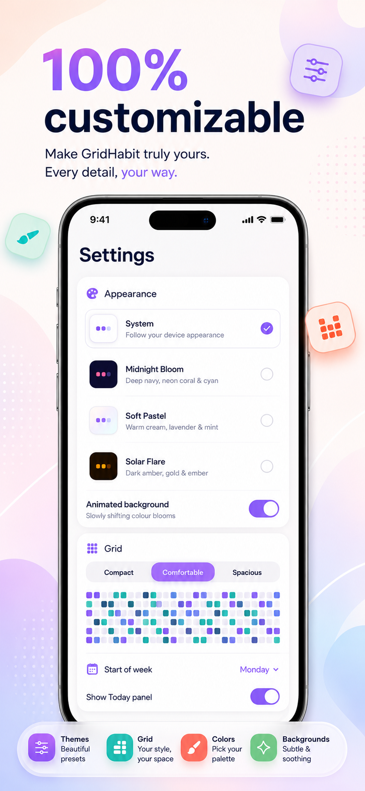 Grid Habit screenshot 3