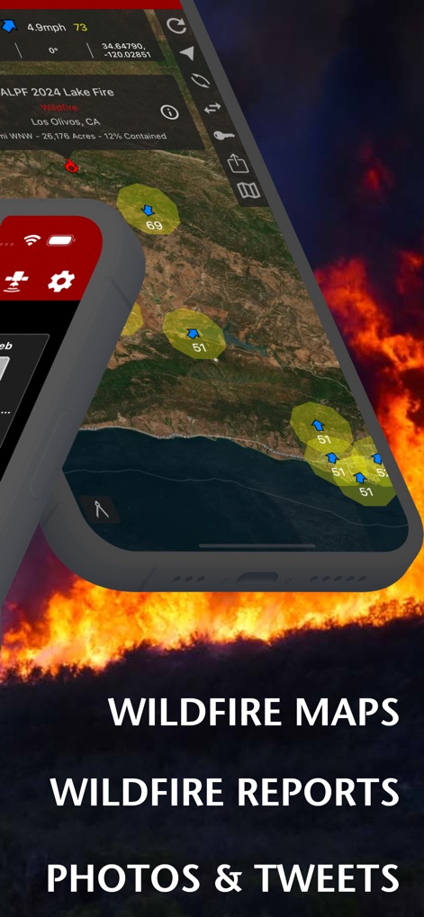 Fires: Wildfire News and Atlas - News App | MWM