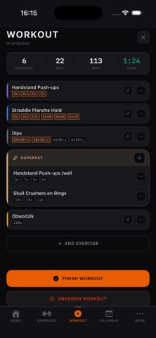 GripLog: Calisthenics Tracker screenshot