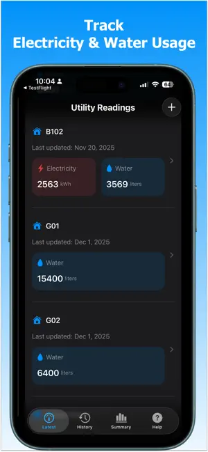 Utility Meters Tracker screenshot 1