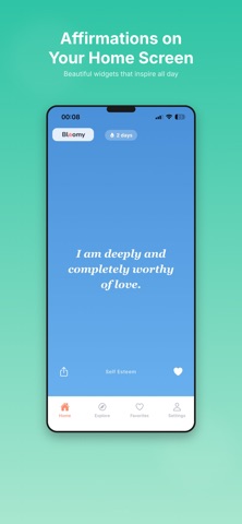 Bloomy: Daily Affirmations Screenshot 3 of 4