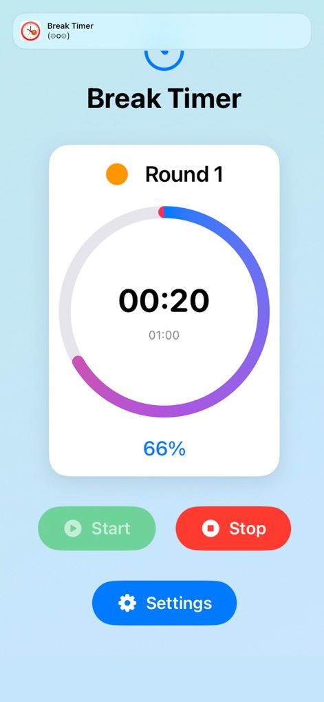 Break Timer - Joyful Balance - Lifestyle App | MWM