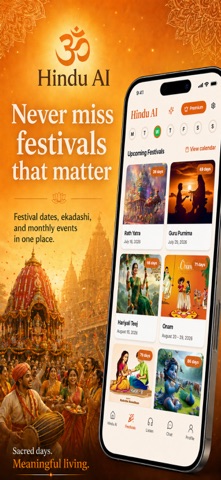 Hindu AI: Panchang, Gita, Chat screenshot
