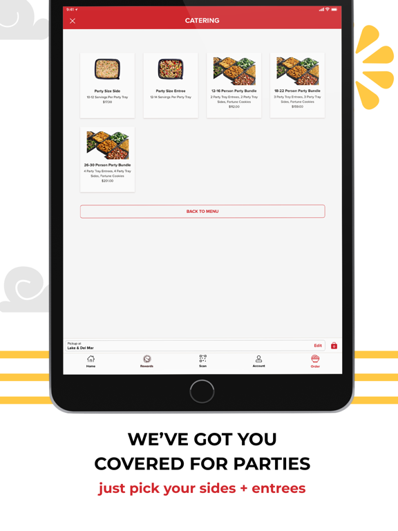 Panda Express iPad screenshot 6 - Food & Drink app