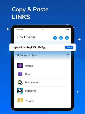 Link Opener: Save All URLs iPad screenshot