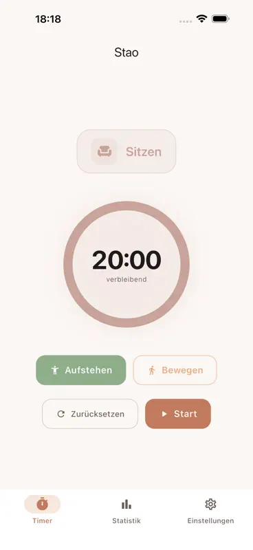 Stao: Stehtisch-Erinnerung screenshot 1 of 6