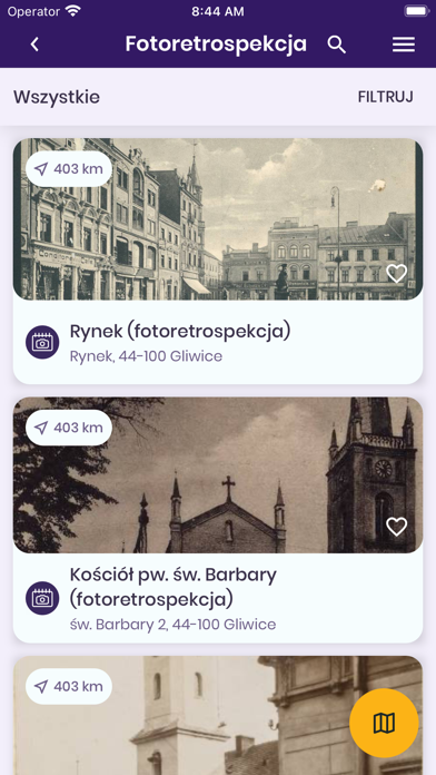 Gliwice GAMA aktywności miasta Screenshot