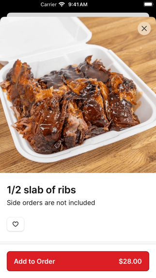 Dad's BBQ iPhone screenshot 4 - Food & Drink app