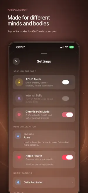 Calmie: Breathe & Meditate screenshot 4