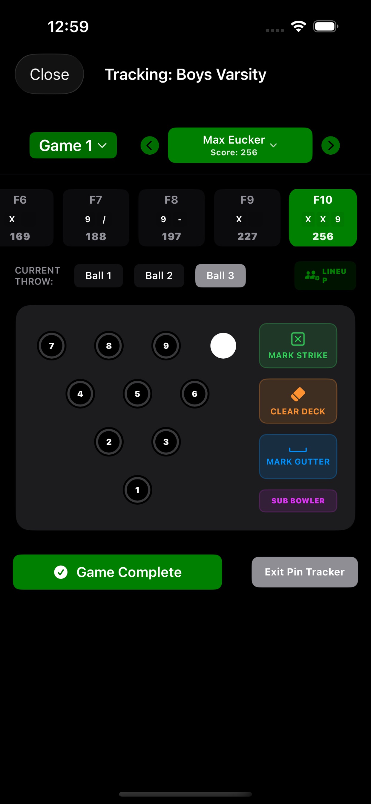 Screenshot 6 of Bowling Match Tracker