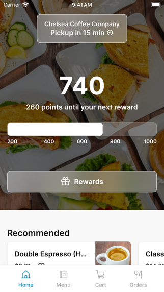 Chelsea Coffee Company iPhone screenshot 1 - Food & Drink app