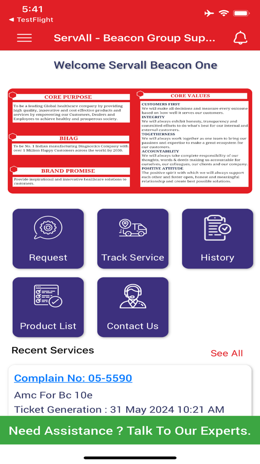 #1. ServAll - Beacon Group Support (iOS) بواسطة: Effezient Technologies