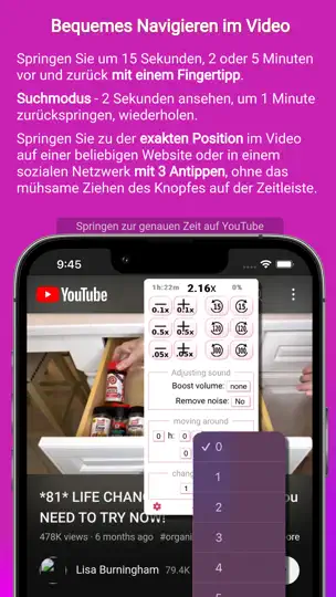 Screenshot von ClipGlider-video Speed Control auf dem iPhone 5