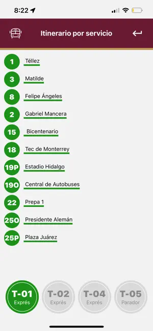 Transporte Metropolitano iPhone screenshot 6