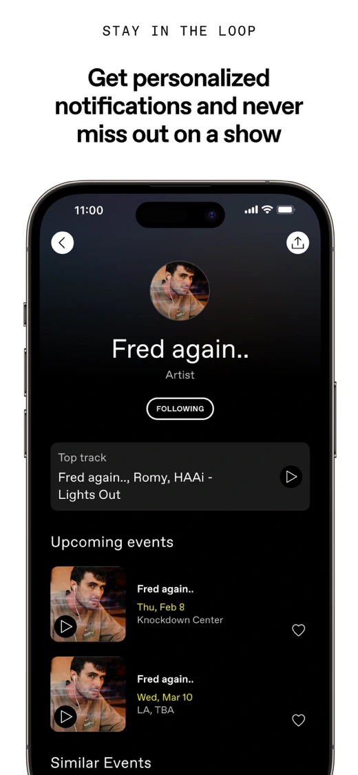 DICE: Live Shows screenshot 3