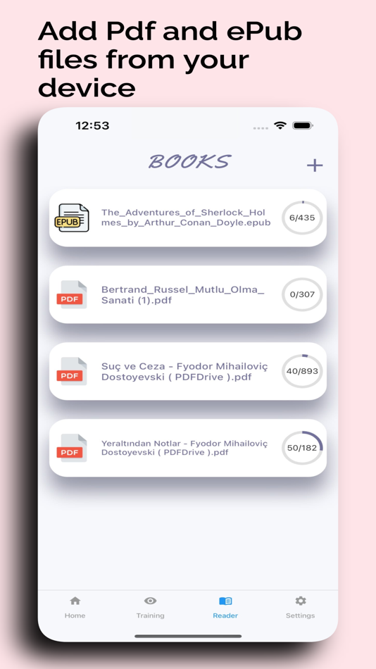 #3. Speed reading - Reader (iOS) 由: Alican Efe