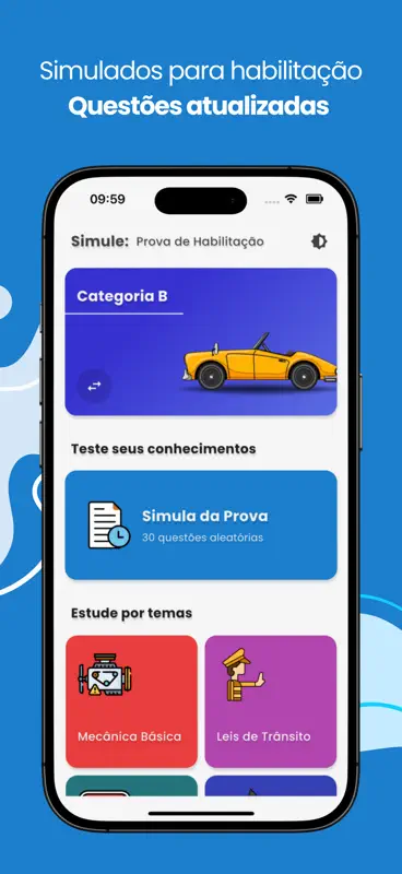 Simule: Simulado Detran 2026 screenshot 1 of 8