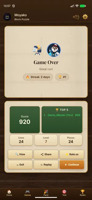 Moyako Block Puzzle screenshot 2