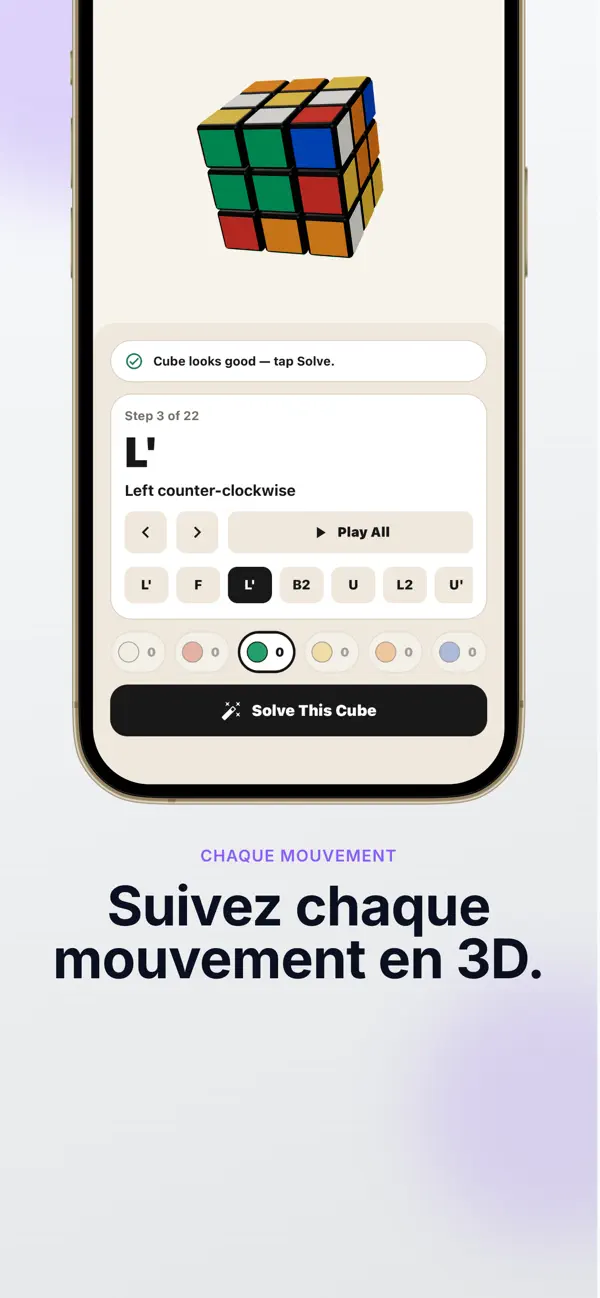 Screenshot #3 pour Wurfel – Solveur de Cube