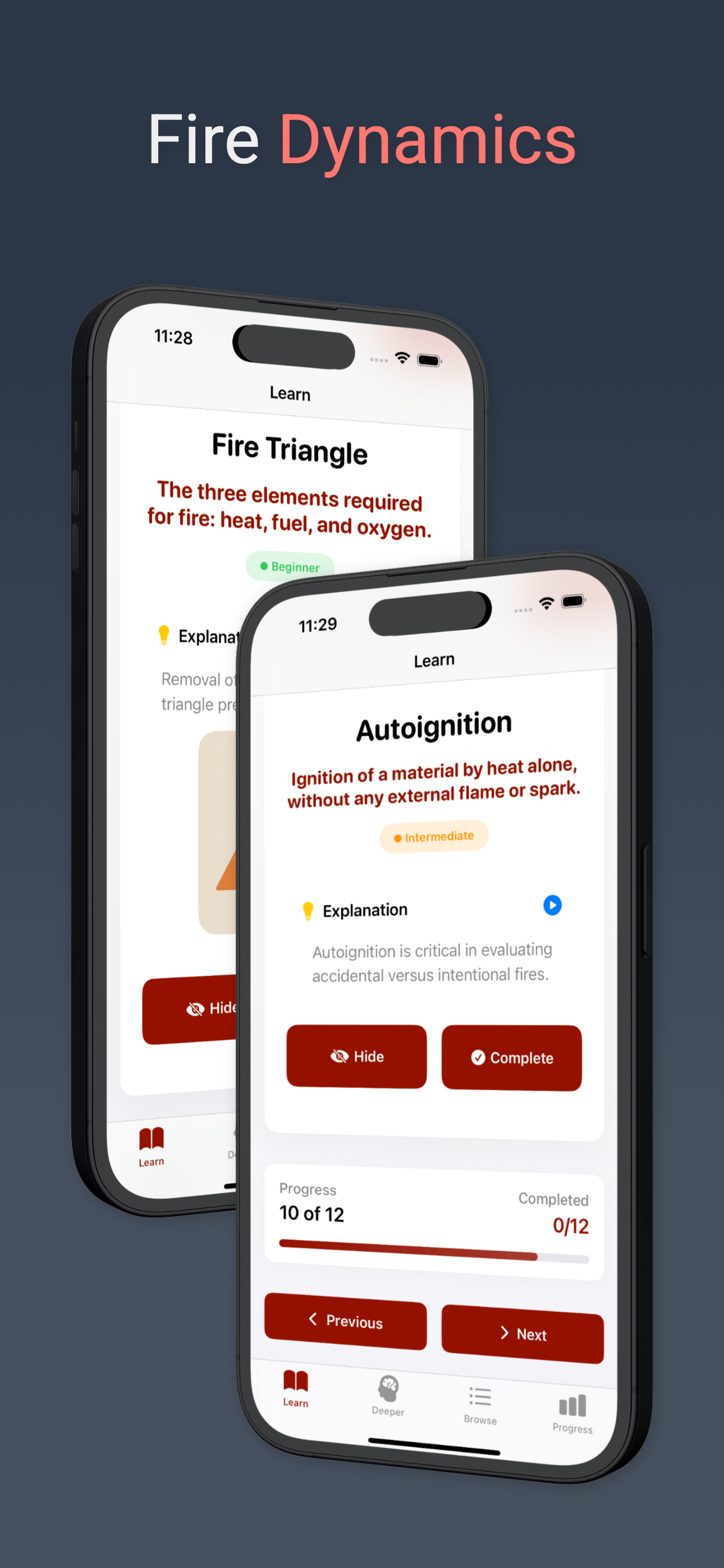 Fire Investigation Prep App