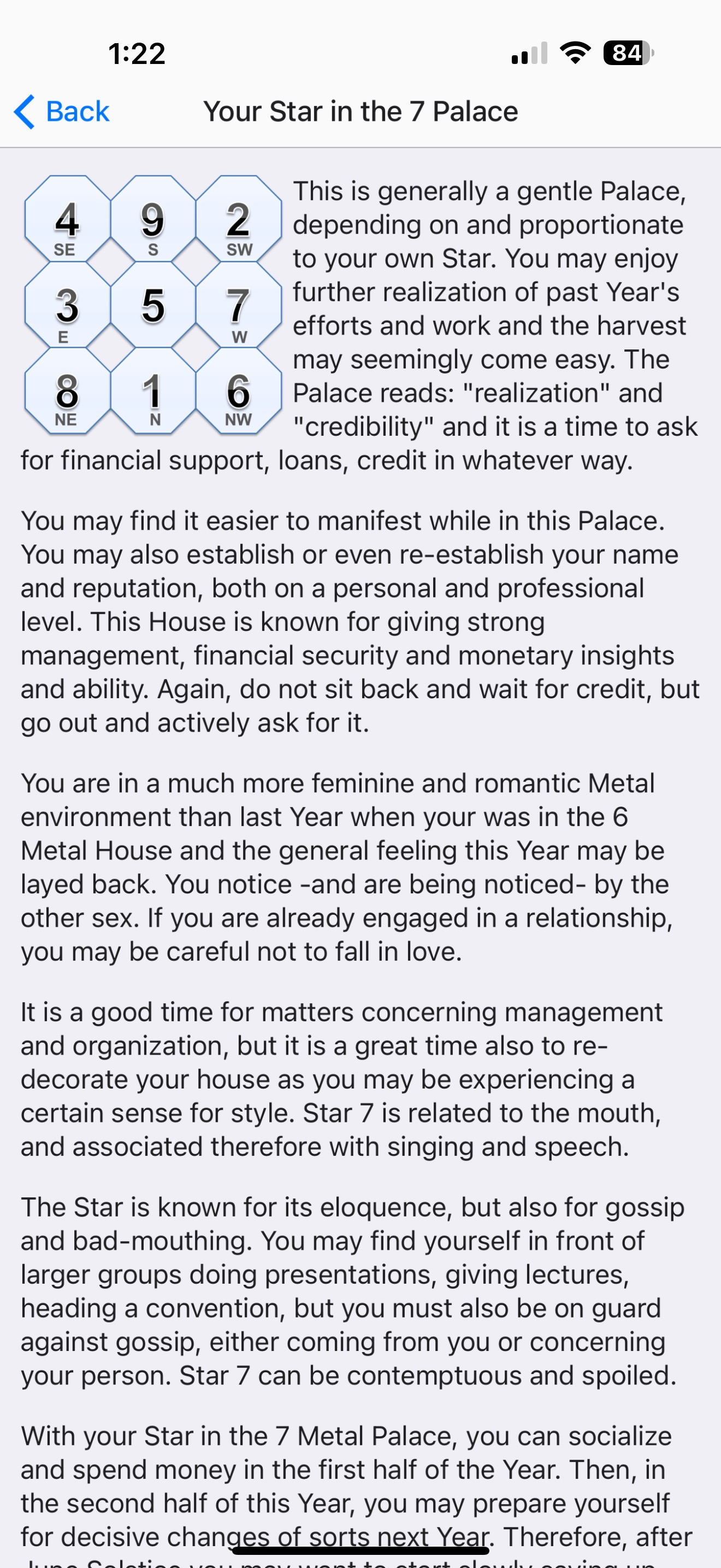 9 Star Ki Astrology Lite screenshot 8